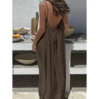 Robe à bretelles dos nu