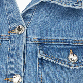 Robe en jean ajustée sans manches